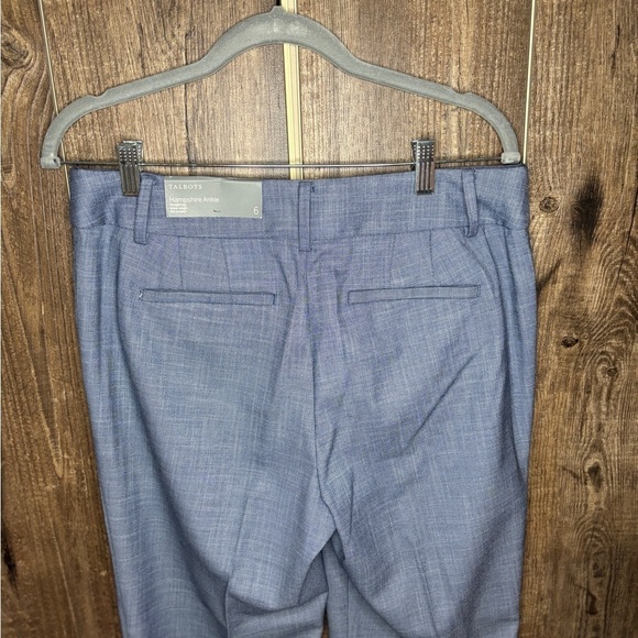 NEW Talbots Hampshire Straight Leg Ankle Length Pant Mills Navy Multi Women's 6 - Picture 7 of 14